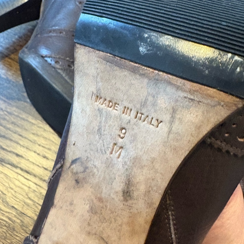 Michael Kors Dylan Brown Leather Knee-High Pull On Boots - Picture 8 of 16